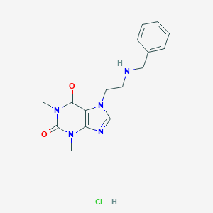 molecular formula C16H20ClN5O2 B072904 7-[2-(Benzylamino)ethyl]-3,7-dihydro-1,3-dimethyl-1H-purine-2,6-dione monohydrochloride CAS No. 1236-36-8