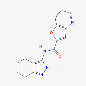 molecular formula C16H16N4O2 B7290871 N-(2-methyl-4,5,6,7-tetrahydroindazol-3-yl)furo[3,2-b]pyridine-2-carboxamide 