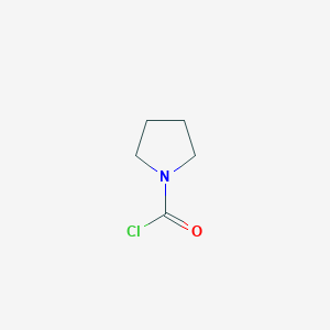 molecular formula C5H8ClNO B072910 1-Pyrrolidinecarbonyl chloride CAS No. 1192-63-8