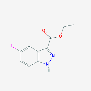 molecular formula C10H9IN2O2 B072927 Ethyl 5-iodo-1H-indazole-3-carboxylate CAS No. 1207-38-1