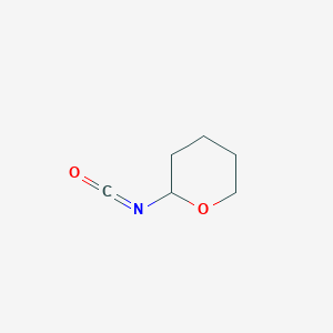 molecular formula C6H9NO2 B072949 Tetrahydro-2-isocyanato-2H-pyran CAS No. 1194-00-9