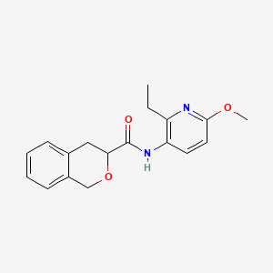 molecular formula C18H20N2O3 B7295280 N-(2-ethyl-6-methoxypyridin-3-yl)-3,4-dihydro-1H-isochromene-3-carboxamide 