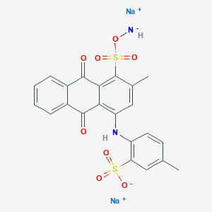 molecular formula C22H16N2Na2O8S2 B072956 ITUHFYWLEKLXJM-UHFFFAOYSA-M CAS No. 1324-06-7