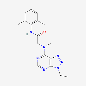 molecular formula C17H21N7O B7297914 N-(2,6-dimethylphenyl)-2-[(3-ethyltriazolo[4,5-d]pyrimidin-7-yl)-methylamino]acetamide 