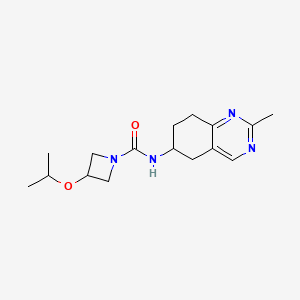 molecular formula C16H24N4O2 B7298274 N-(2-methyl-5,6,7,8-tetrahydroquinazolin-6-yl)-3-propan-2-yloxyazetidine-1-carboxamide 