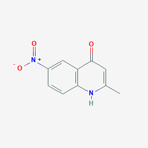 molecular formula C10H8N2O3 B073008 2-Methyl-6-nitroquinolin-4-ol CAS No. 1207-82-5