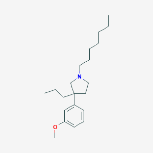 1-Heptyl-3-(m-methoxyphenyl)-3-propylpyrrolidine