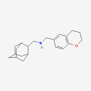 molecular formula C21H29NO B7302572 N-(2-adamantylmethyl)-1-chroman-6-yl-methanamine 