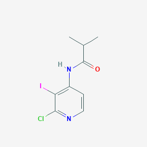 molecular formula C9H10ClIN2O B7302739 N-(2-chloro-3-iodopyridin-4-yl)-2-methylpropanamide 