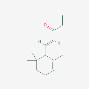 molecular formula C14H22O B073032 1-(2,6,6-Trimethyl-2-cyclohexen-1-yl)-1-penten-3-one CAS No. 1322-70-9