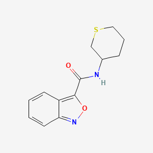 molecular formula C13H14N2O2S B7303702 N-(thian-3-yl)-2,1-benzoxazole-3-carboxamide 