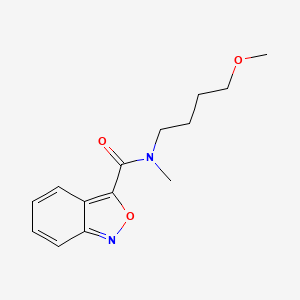 molecular formula C14H18N2O3 B7303721 N-(4-methoxybutyl)-N-methyl-2,1-benzoxazole-3-carboxamide 
