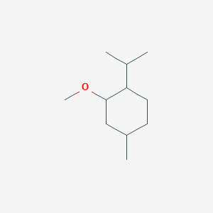 molecular formula C11H22O B073038 Cyclohexane, 2-methoxy-4-methyl-1-(1-methylethyl)-, (1S,2R,4R)- CAS No. 1565-76-0