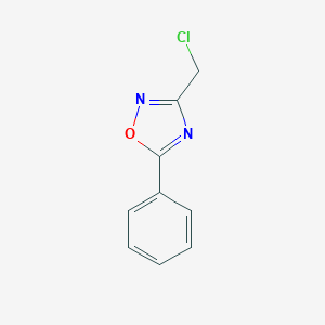 molecular formula C9H7ClN2O B073043 3-(Chloromethyl)-5-phenyl-1,2,4-oxadiazole CAS No. 1201-68-9