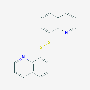 molecular formula C18H12N2S2 B073050 Quinoline, 8,8'-dithiobis- CAS No. 1160-28-7