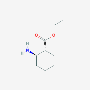 molecular formula C9H17NO2 B073064 ethyl (1R,2R)-2-aminocyclohexane-1-carboxylate CAS No. 1436-61-9