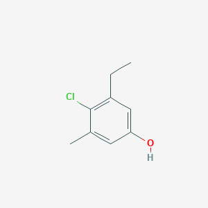 molecular formula C9H11ClO B073067 4-Chloro-3-ethyl-5-methylphenol CAS No. 1125-66-2