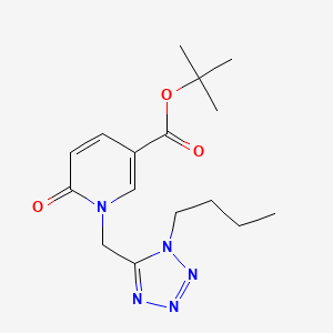 molecular formula C16H23N5O3 B7306988 Tert-butyl 1-[(1-butyltetrazol-5-yl)methyl]-6-oxopyridine-3-carboxylate 