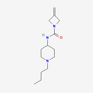 molecular formula C14H25N3O B7307105 N-(1-butylpiperidin-4-yl)-3-methylideneazetidine-1-carboxamide 