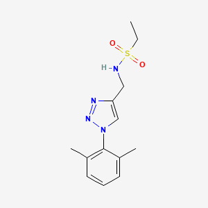 molecular formula C13H18N4O2S B7307285 N-[[1-(2,6-dimethylphenyl)triazol-4-yl]methyl]ethanesulfonamide 