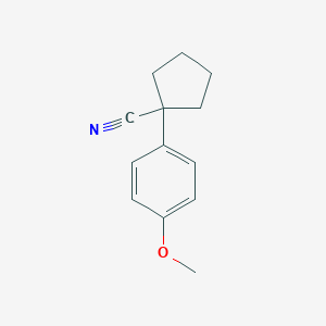 molecular formula C13H15NO B073075 1-(4-Methoxyphenyl)cyclopentanecarbonitrile CAS No. 1206-15-1