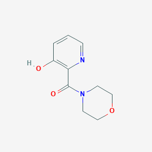 molecular formula C10H12N2O3 B073079 4-((3-Hydroxy-2-pyridyl)carbonyl)morpholine CAS No. 1206-87-7