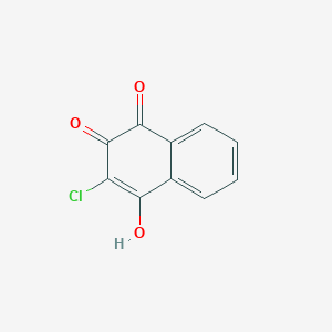molecular formula C10H5ClO3 B073082 2-Chloro-3-hydroxy-1,4-naphthoquinone CAS No. 1526-73-4