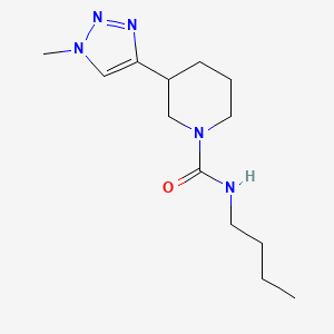 molecular formula C13H23N5O B7308341 N-butyl-3-(1-methyltriazol-4-yl)piperidine-1-carboxamide 