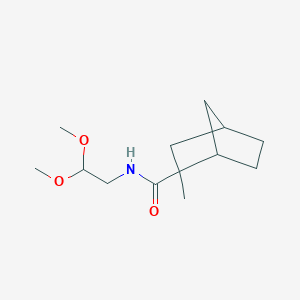 molecular formula C13H23NO3 B7310190 N-(2,2-dimethoxyethyl)-2-methylbicyclo[2.2.1]heptane-2-carboxamide 