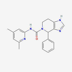 molecular formula C20H21N5O B7310665 N-(4,6-dimethylpyridin-2-yl)-4-phenyl-1,4,6,7-tetrahydroimidazo[4,5-c]pyridine-5-carboxamide 