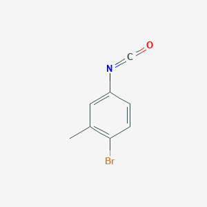 molecular formula C8H6BrNO B073107 1-Bromo-4-isocyanato-2-methylbenzene CAS No. 1591-97-5