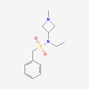 molecular formula C13H20N2O2S B7310764 N-ethyl-N-(1-methylazetidin-3-yl)-1-phenylmethanesulfonamide 