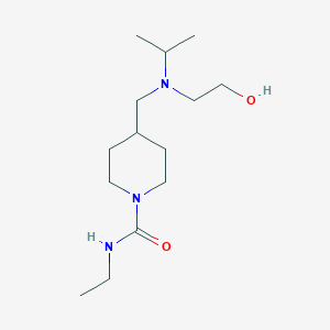 molecular formula C14H29N3O2 B7310851 N-ethyl-4-[[2-hydroxyethyl(propan-2-yl)amino]methyl]piperidine-1-carboxamide 