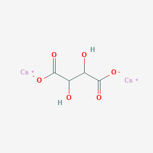 molecular formula C4H4Cs2O6 B073114 Dicaesium 2,3-dihydroxybutanedioate CAS No. 1114-13-2