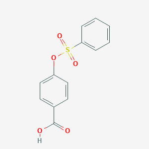 molecular formula C13H10O5S B073117 4-(Benzenesulfonyloxy)benzoic acid CAS No. 7507-41-7