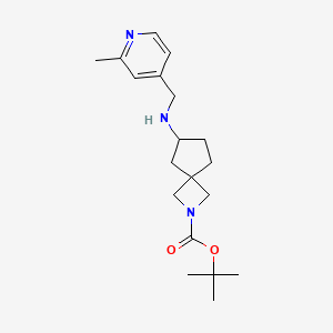 molecular formula C19H29N3O2 B7311977 Tert-butyl 6-[(2-methylpyridin-4-yl)methylamino]-2-azaspiro[3.4]octane-2-carboxylate 