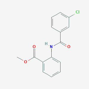 molecular formula C15H12ClNO3 B073128 Methyl 2-[(3-chlorobenzoyl)amino]benzoate CAS No. 67836-47-9