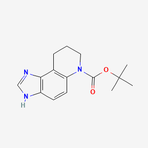 molecular formula C15H19N3O2 B7313131 Tert-butyl 3,7,8,9-tetrahydroimidazo[4,5-f]quinoline-6-carboxylate 