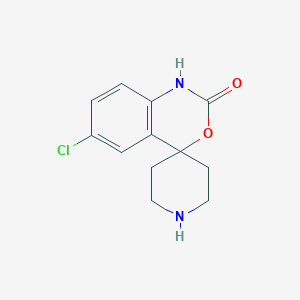 molecular formula C12H13ClN2O2 B073135 6-Chloro-1,2-dihydro-2-oxospiro[4H-3,1-benzoxazin-4,4'-piperidine] CAS No. 92926-63-1