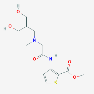 molecular formula C13H20N2O5S B7313875 Methyl 3-[[2-[[3-hydroxy-2-(hydroxymethyl)propyl]-methylamino]acetyl]amino]thiophene-2-carboxylate 
