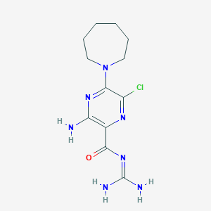 molecular formula C12H18ClN7O B073147 Hexamethylene amiloride CAS No. 1428-95-1