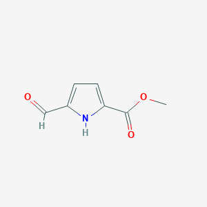 molecular formula C7H7NO3 B073154 methyl 5-formyl-1H-pyrrole-2-carboxylate CAS No. 1197-13-3