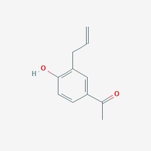 molecular formula C11H12O2 B073159 3'-Allyl-4'-hydroxyacetophenone CAS No. 1132-05-4