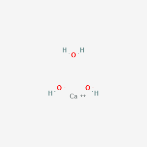 molecular formula CaH2O2<br>Ca(OH)2 B073160 Calcium hydroxide CAS No. 1332-69-0