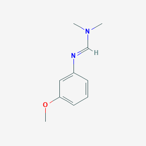 molecular formula C10H14N2O B073168 Methanimidamide, N'-(3-methoxyphenyl)-N,N-dimethyl- CAS No. 1202-42-2