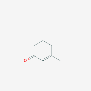 molecular formula C8H12O B073173 3,5-Dimethyl-2-cyclohexen-1-one CAS No. 1123-09-7