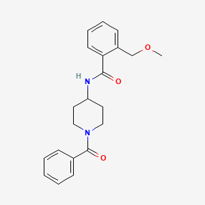 molecular formula C21H24N2O3 B7318467 N-(1-benzoylpiperidin-4-yl)-2-(methoxymethyl)benzamide 
