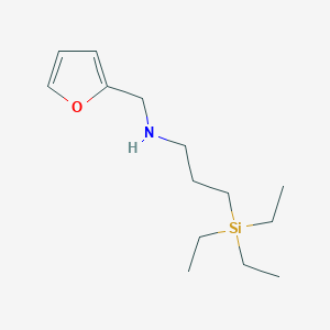 molecular formula C14H27NOSi B073187 Furfurylamine, N-(3-triethylsilylpropyl)- CAS No. 1578-43-4