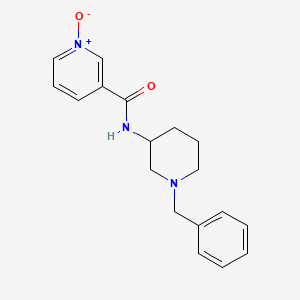molecular formula C18H21N3O2 B7318781 N-(1-benzylpiperidin-3-yl)-1-oxidopyridin-1-ium-3-carboxamide 