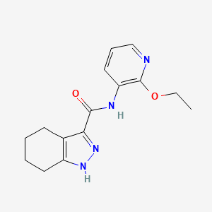 molecular formula C15H18N4O2 B7319260 N-(2-ethoxypyridin-3-yl)-4,5,6,7-tetrahydro-1H-indazole-3-carboxamide 